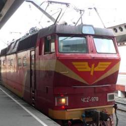 Zug der Transsib-Line, St. Petersburg