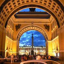 Blick auf den Schloßplatz, St. Petersburg